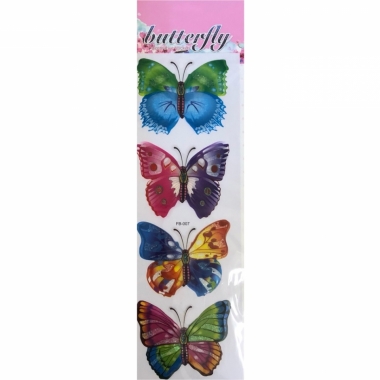 Наклейка для интерьера "Бабочки" (11х33см.), Китай