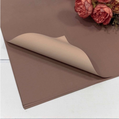 Плёнка в листах 55х55см., (20 шт.) матовая двухсторонняя 65мкм., Серо-коричневый/Желтовато-серый, OMG gift, Китай