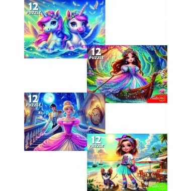 ПАЗЛЫ 12 элементов. ЯРКИЕ ПРИКЛЮЧЕНИЯ. ООО "Рыжий Кот", РФ