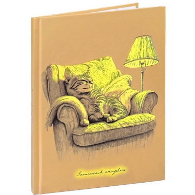 Записная книжка А5, 80л./кл., "УЮТНЫЙ КОТИК - 2", "Prof-Press", РФ