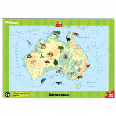 Развивающий пазл "Австралия" (большие) (IQ step), РФ