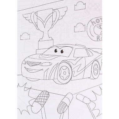 Раскраска А4 ДЛЯ МАЛЫШЕЙ. ВЕСЕЛЫЕ ГОНКИ, 4 л.,  Prof-Press/Bright Kids, РФ