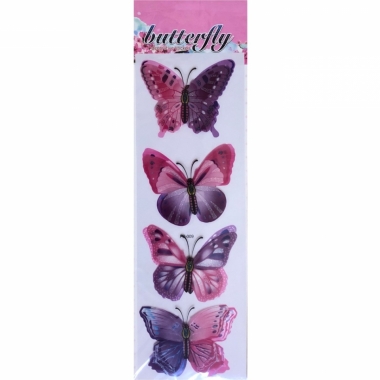 Наклейка для интерьера "Бабочки" (11х33см.), Китай