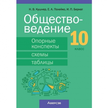 Обществоведение. 10 кл. Опорные конспекты, схемы и таблицы, Кушнер/2026, РБ
