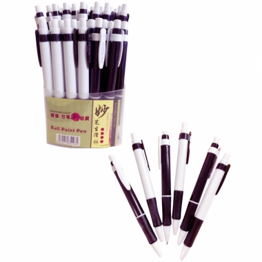 Ручка шариковая синяя, автоматическая, 1.0 мм.,  Китай