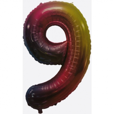 Шар фольга Цифра "9" (L40"/1м.), Китай