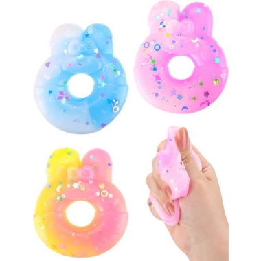 Антистресс-мялка "Пончик" (2 цвета микс/16 шт. в шоу-боксе) , 000 "Рыжий Кот", РФ/Китай