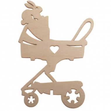 Топпер "Коляска" 120х83мм, РБ