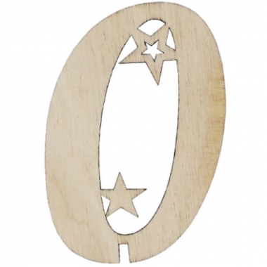 Топпер "Цифра 0" 50х80мм, РБ