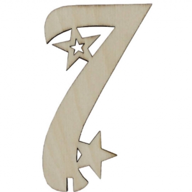 Топпер "Цифра 7" 50х80мм, РБ