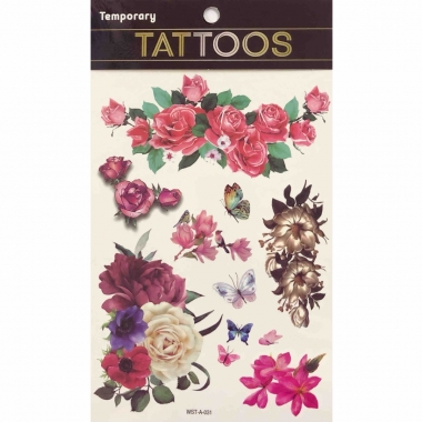 Наклейка-ТАТУ 16х23см. (для украшения), Китай