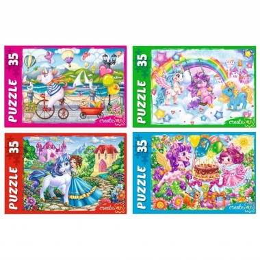 ПАЗЛЫ 35 элементов. ЧУДЕСНЫЕ ЕДИНОРОГИ №34. Рыжий Кот, РФ