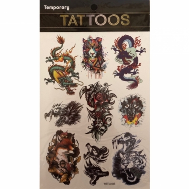 Наклейка-ТАТУ 16х23см. (для украшения), Китай