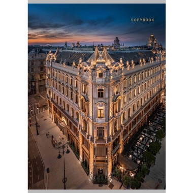 Тетрадь А4, 80л., кл., "ВЕЧЕРНИЙ ПЕРЕКРЁСТОК" (бел. бумага), "Profit", РФ