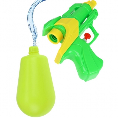 Водный пистолет (18см)/(100мл,дальность стрельбы 6м,в пакете, цвет микс), "Рыжий Кот", РФ, пр-во: Китай