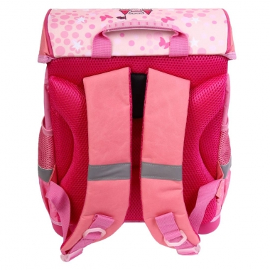 Ранец эргономичный КОШЕЧКА-ПРИНЦЕССА облегченные материалы, светоотр.эл., 36х28х21, Prof-Press