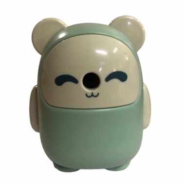 Точилка механическая "Медвежонок" мятн. (6х8х6 см.)., Китай