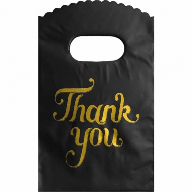 Пакет ПВД 9х14,5 с вырубной ручкой (50 шт.). THANK YOU, Китай