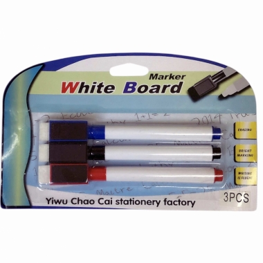 Набор маркеров д/белой доски (3 шт), Китай