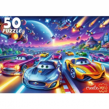 ПАЗЛЫ 50 элементов. КРУТОЙ ВИРАЖ В КОСМОСЕ, ООО "Рыжий Кот", РФ