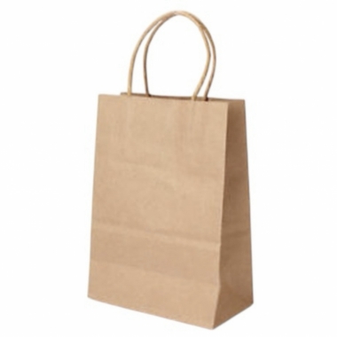 Пакет 22х27х11 см. бумажный однотонный "КРАФТ", Китай