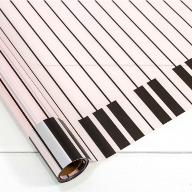 Пленка матовая  58х10м., "Пианино" РОЗОВЫЙ, Китай