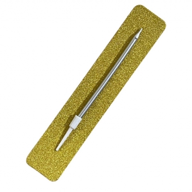 Свеча декоративная 11 см. в инд. упаковке СЕРЕБРО, Китай