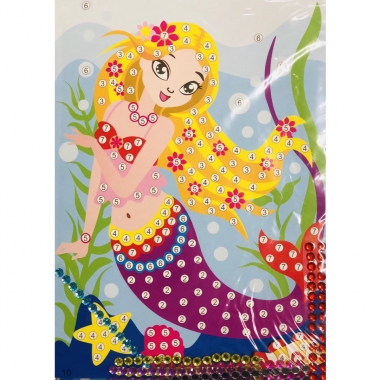 Мозаика из страз 26х19см., "РУСАЛОЧКА", Китай