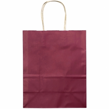 Пакет 22х27х11 см. бумажный однотонный "БОРДО", Китай