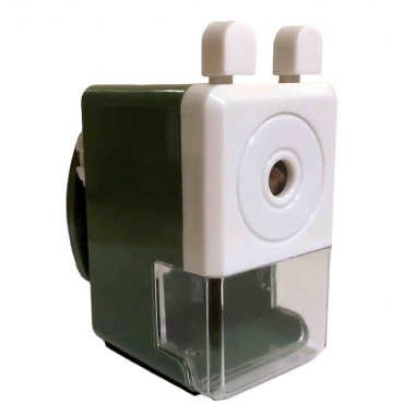 Точилка механическая (серо-зеленый) (4х7х5 см.)., Китай