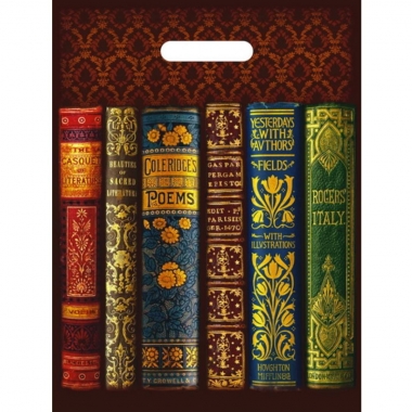 Пакет ПВД 30х40см./50мкм., (50шт/уп) с вырубной ручкой КНИГИ, РФ