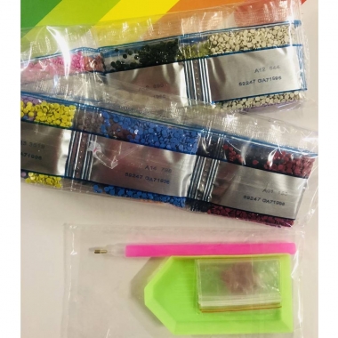 Картина алмазная 40х50 на подрамнике СЛОН,  Китай