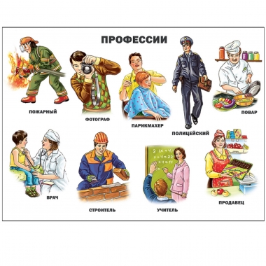 Плакат А2, ПРОФЕССИИ, "Проф-пресс", РФ