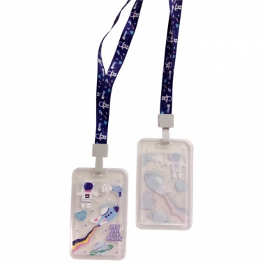 Бейдж на ленте с рисунком 7х11 см., КОСМОС, Китай