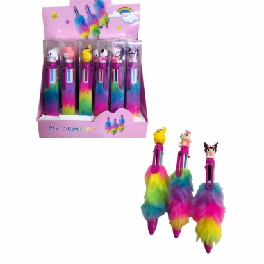 Ручка 6-цветная шариковая "Куроми", Китай