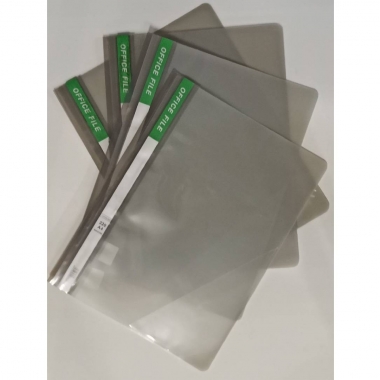 Папка-скоросшиватель  с уголком А4, СЕРЫЙ, Китай