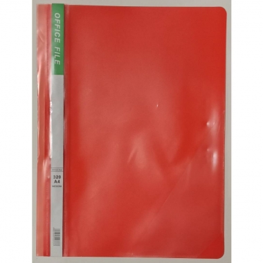 Папка-скоросшиватель  с уголком А4, КРАСНЫЙ, Китай