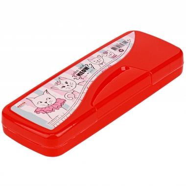 Пенал пластик ДРУЖНЫЕ КОТЯТА, Proff-Press, РФ