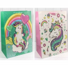 Пакет 42х62х25см. с 3D аппликацией "Единорог" (микс) 230г, OMG gift, Китай
