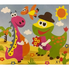 3Д аппликация с фоамираном 25,5х21 см. "ДИНО" в асс., Китай