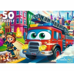 ПАЗЛЫ 50 элемента. ПОЖАРНАЯ МАШИНА, ООО "Рыжий Кот", РФ ПАЗЛЫ 50 элемента. ПОЖАРНАЯ МАШИНА, ООО "Рыжий Кот", РФ