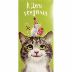 Конверт д/денег "В День рождения!" (810), "Арт&Дизайн", РФ