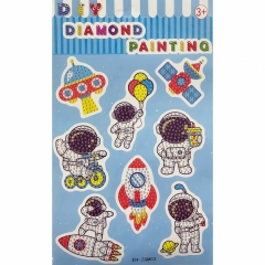 Мозаика-наклейка из страз 17х27,5 см. "Космос", Китай