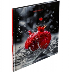 Ежедневник А5, 80л. , "ЯРКИЙ ГРАНАТ", "Collezione", РФ