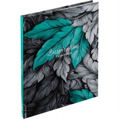 Ежедневник А5, 80л. , "ПЕРЬЯ В ЦВЕТЕ", "Collezione", РФ