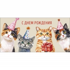 Конверт д/денег "С Днем Рождения" (810), "Арт&Дизайн", РФ