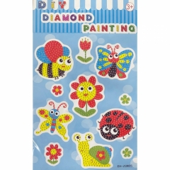 Мозаика-наклейка из страз 17х27,5 см. "Насекомые", Китай