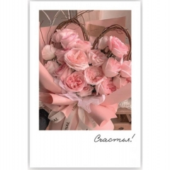 Мини-открытка (6х9см). "Счастья!", Стильная Открытка, РБ