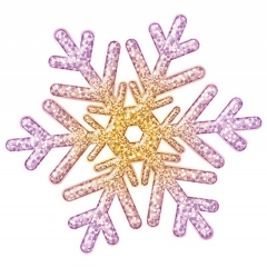 Украшение на скотче (10шт), 150мм х 150мм, "Снежинка", АВ-Принт, РФ