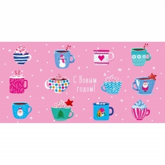 Конверт д/денег "С Новым Годом! "(холодная фольга) (820Н), Арт&Дизайн. РФ